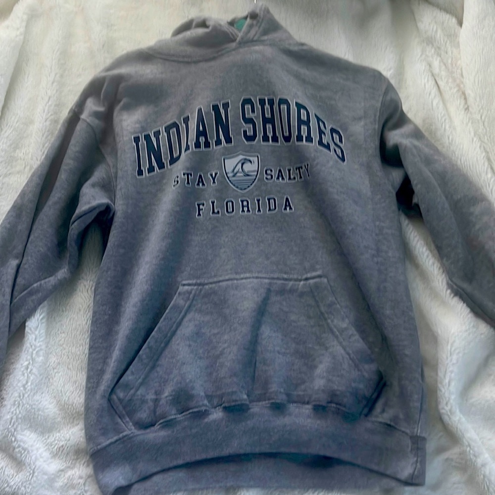 Grey hoodie from a shop in Anna Maria